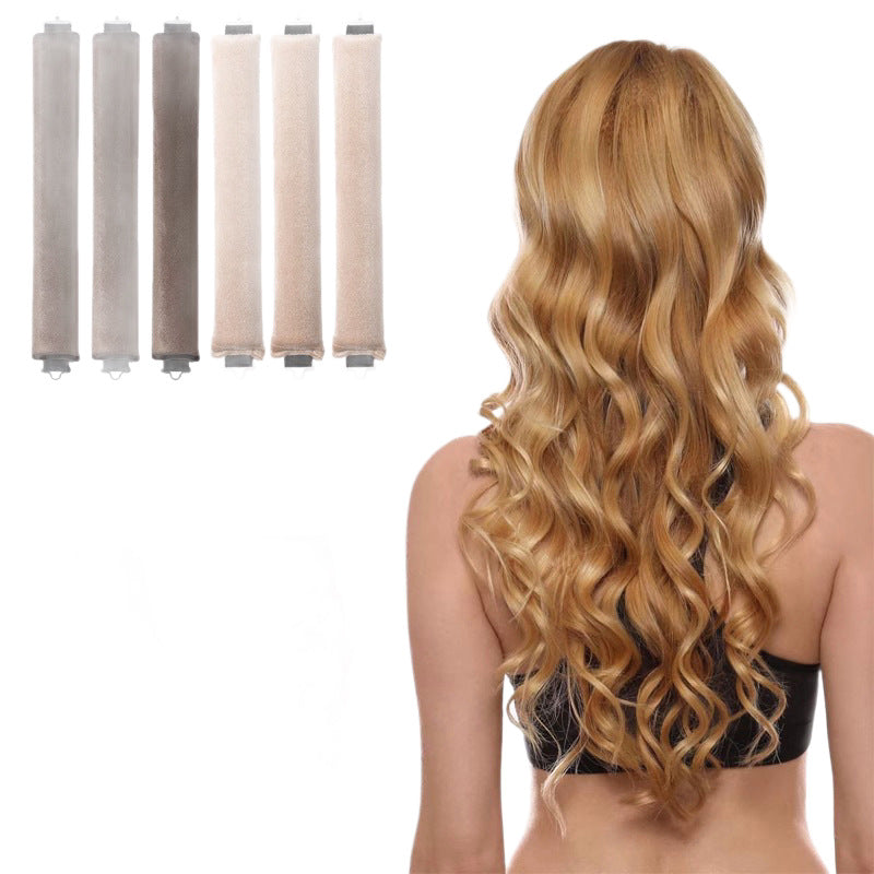 Satin Sleep Cap and Hair Rollers