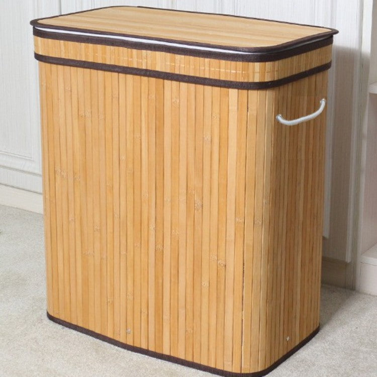 Elegant Laundry Basket Made of Natural Bamboo Bowlift