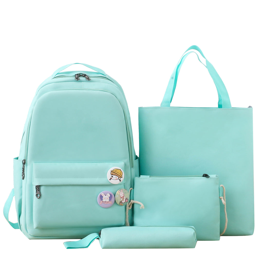 Stylish 4-Piece Backpack and Tote Bag Set Bowlift