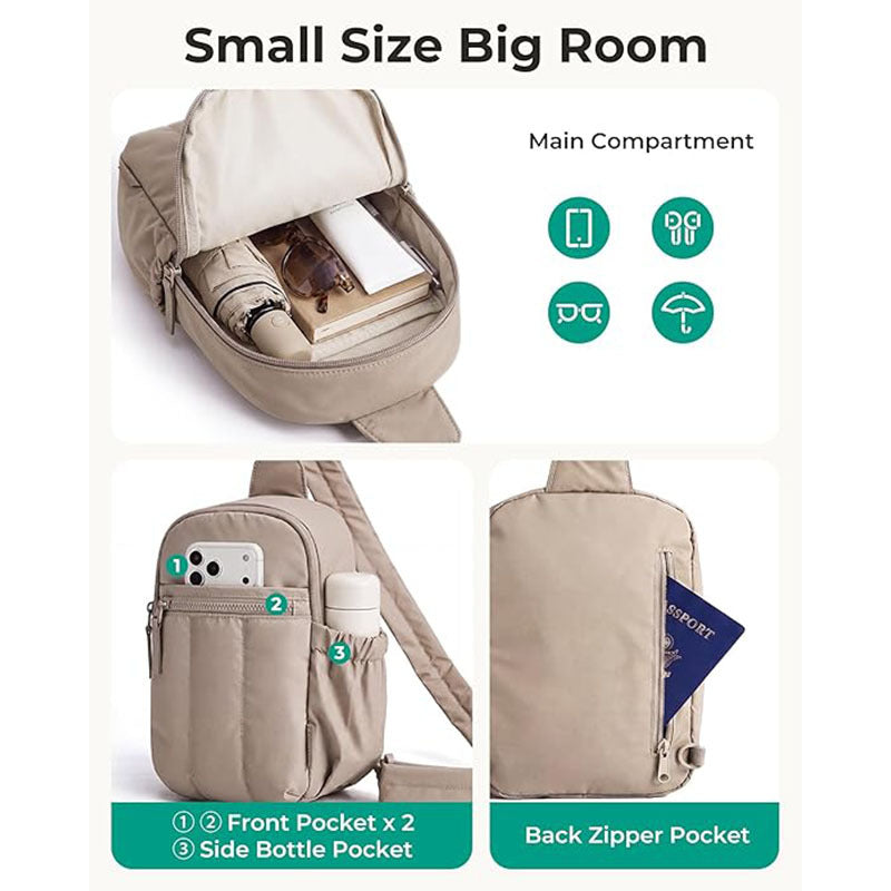 Compact Crossbody Bag with Multiple Compartments Bowlift