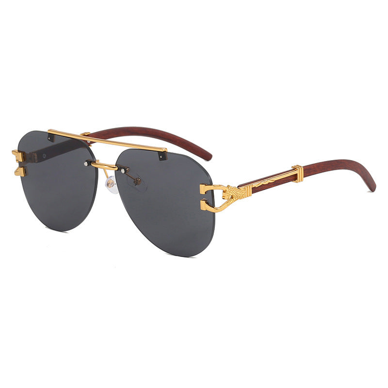Women's sunglasses with elegant design and wooden accents Bowlift