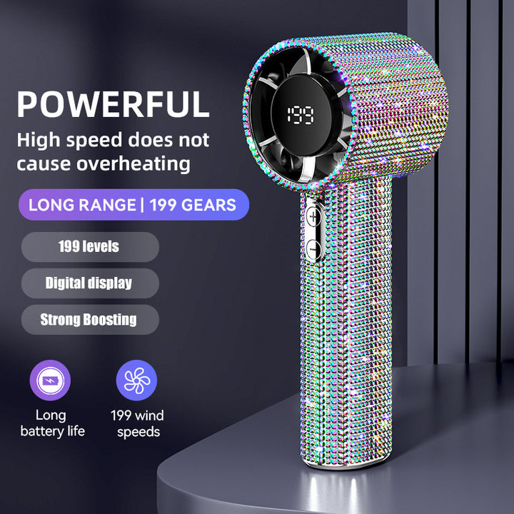 Women's High-Performance Handheld Hair Dryer with Brilliant Accents Bowlift