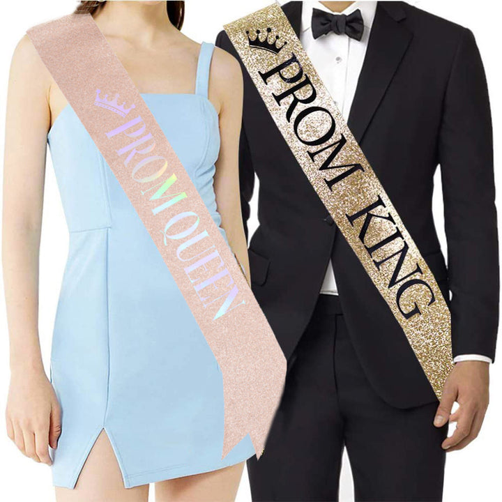 Ladies festive satin sash with holographic print Bowlift