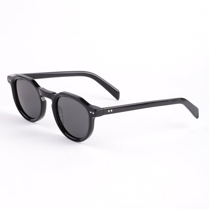 Ladies' fashionable sunglasses with stylish round frame and UV protection Bowlift