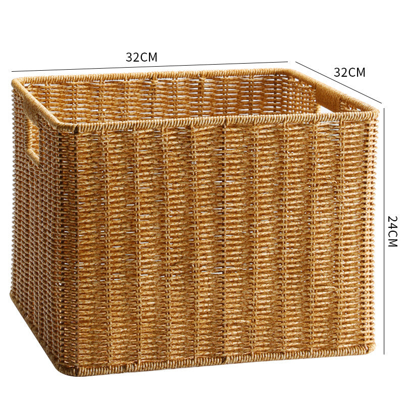 Rectangular Woven Storage Basket Bowlift