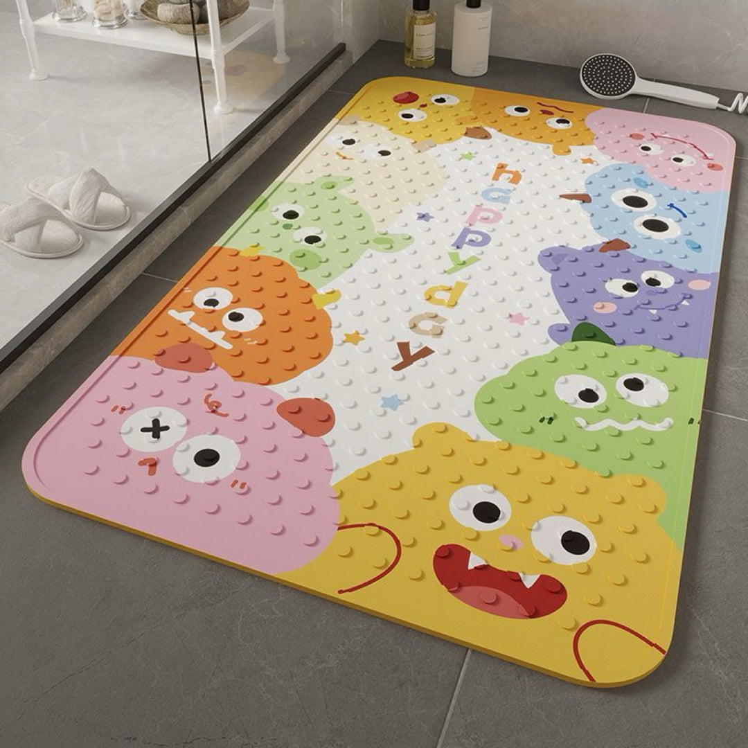Fun Cartoon Bath Mat Bowlift