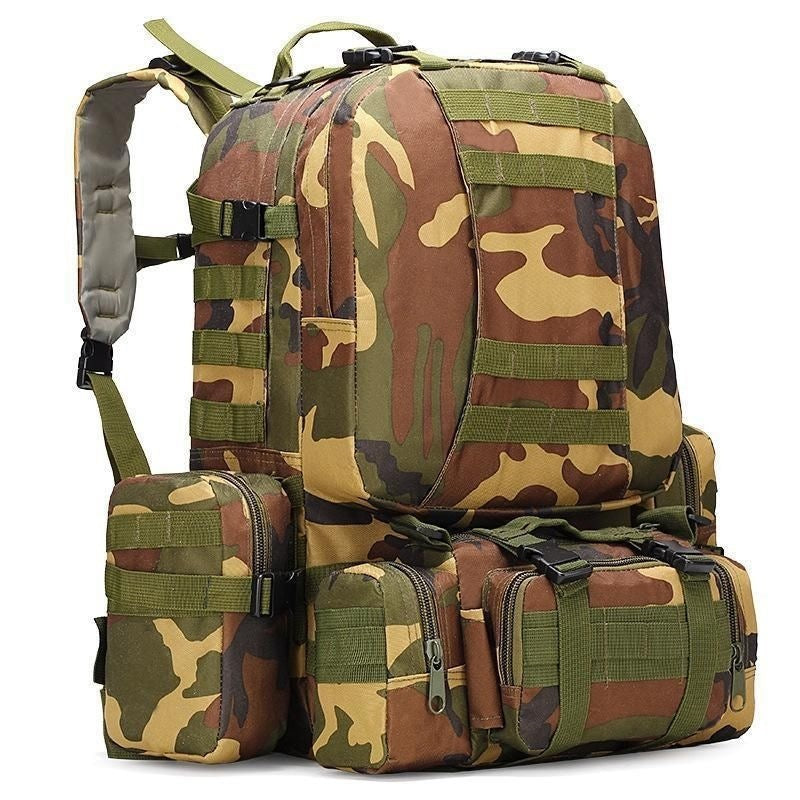 Tactical Backpack With Versatile Storage Space And Modular Pockets Bowlift