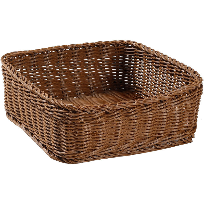 Unisex Rectangular Storage Basket with Sturdy Woven Bowlift