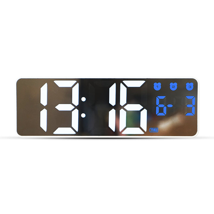 Digital alarm clock with large LED display and multifunctional features Bowlift