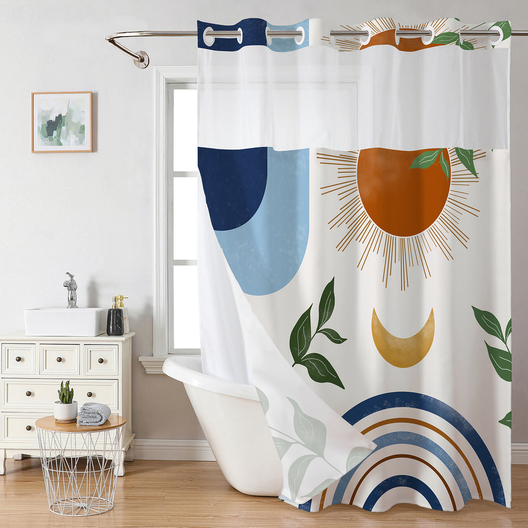 Decorative Shower Curtain Bowlift