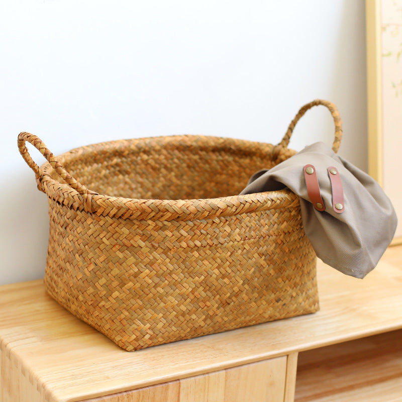 Eco-Friendly Round Woven Storage Basket Bowlift