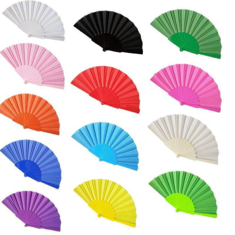 Ladies decorative fan with elegant wooden handle Bowlift