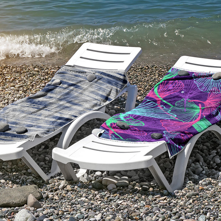 Beach towel made of skin-friendly microfiber with a creative pattern mix Bowlift
