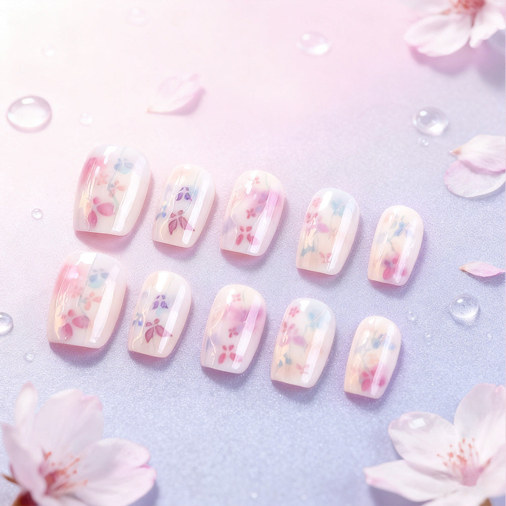 Artistic Floral Nail Art Set Bowlift