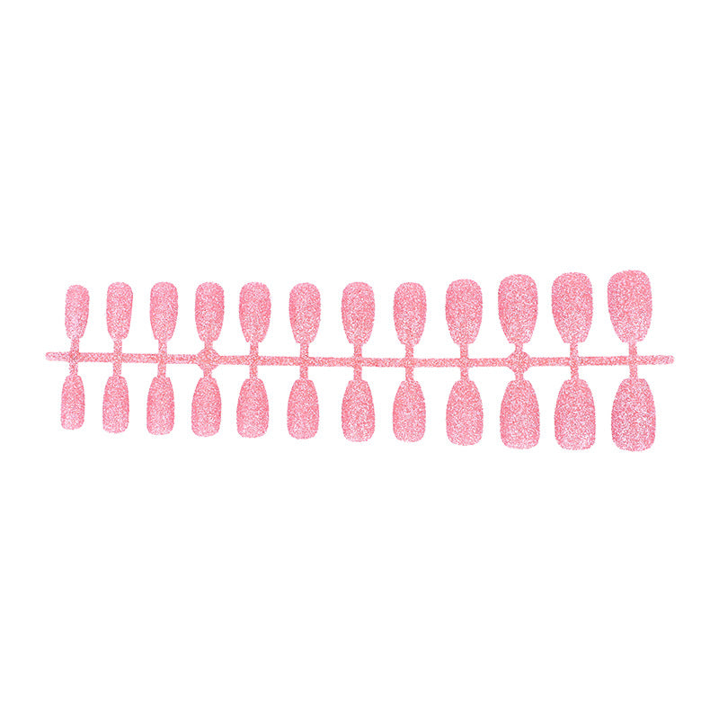 Glamorous artificial nails with sparkling glitter Bowlift