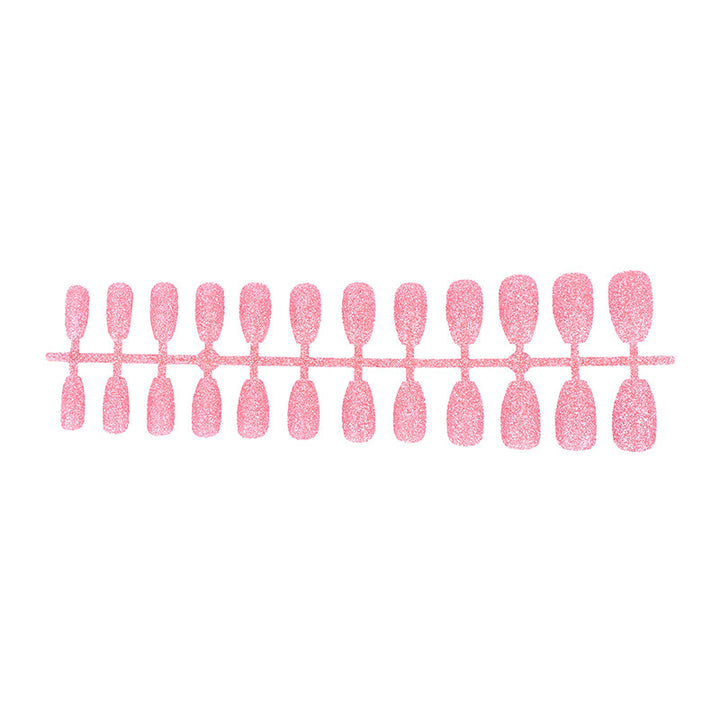 Glamorous artificial nails with sparkling glitter Bowlift