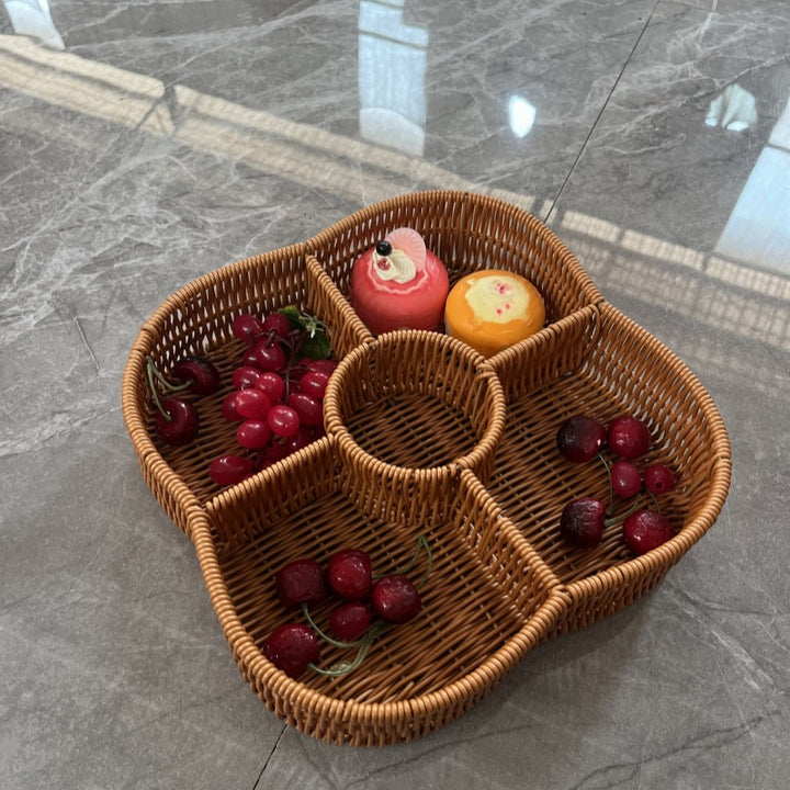 Women Decorative Basket with Wavy Shape Bowlift