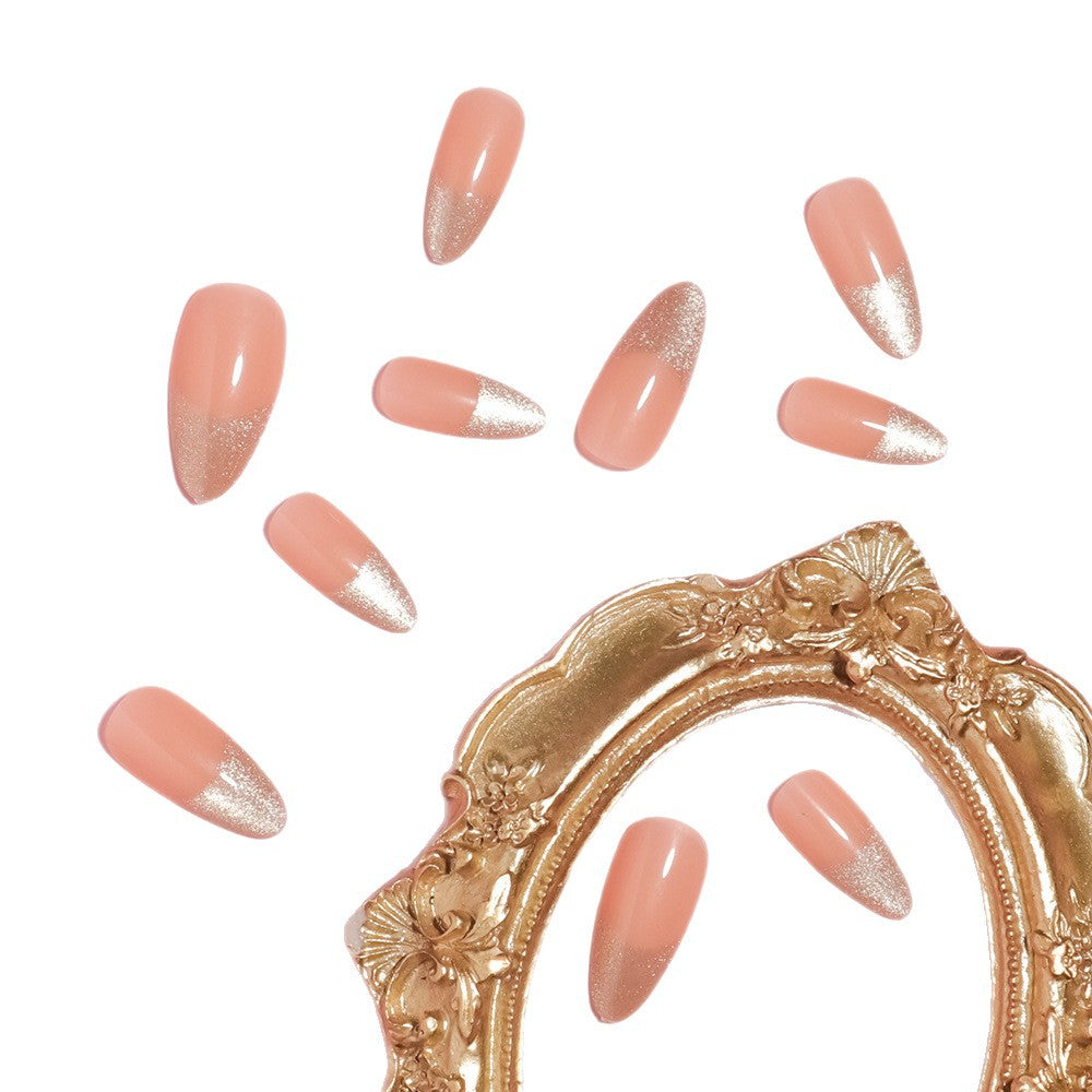 Elegant Almond-Shaped Press-On Nails Bowlift