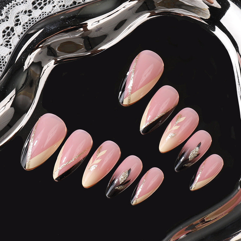 Elegant Stiletto Press-On Nail Tips Set Bowlift