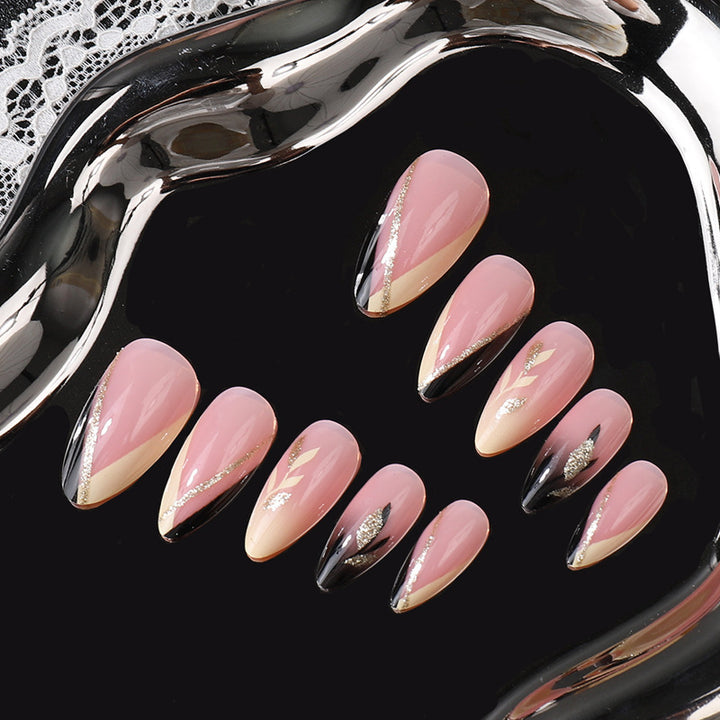 Elegant Stiletto Press-On Nail Tips Set Bowlift