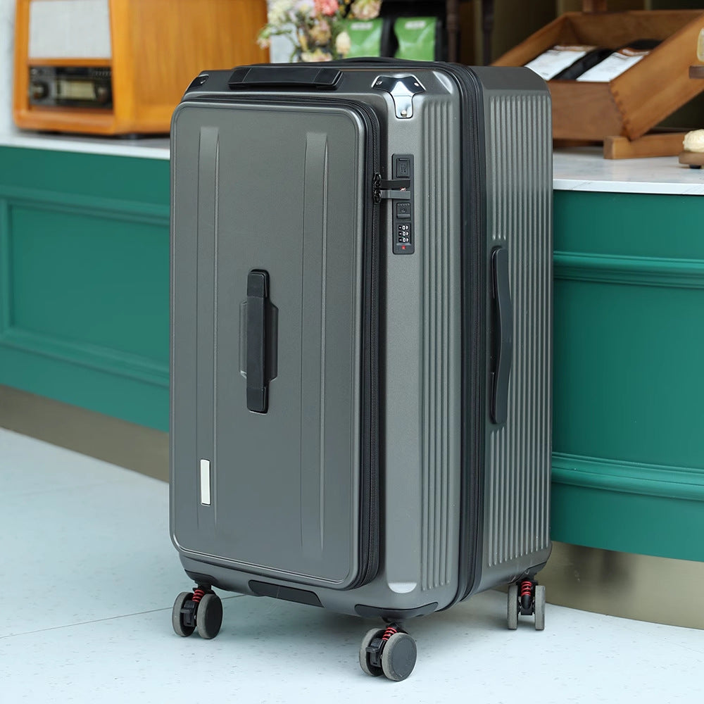 Premium Lockable Hard-Shell Rolling Suitcase