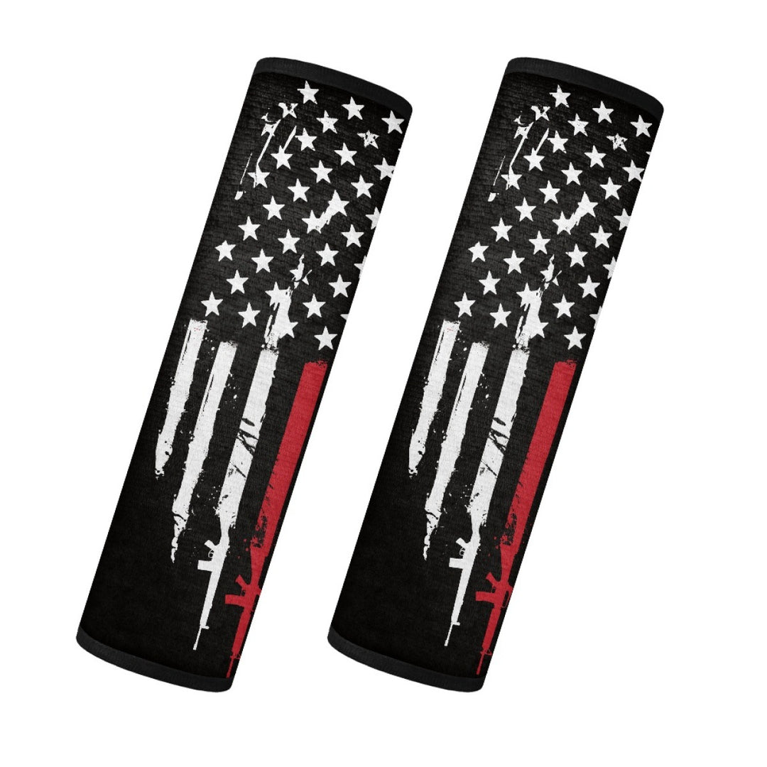 Compression Arm Sleeves with Distressed American Flag Print Bowlift