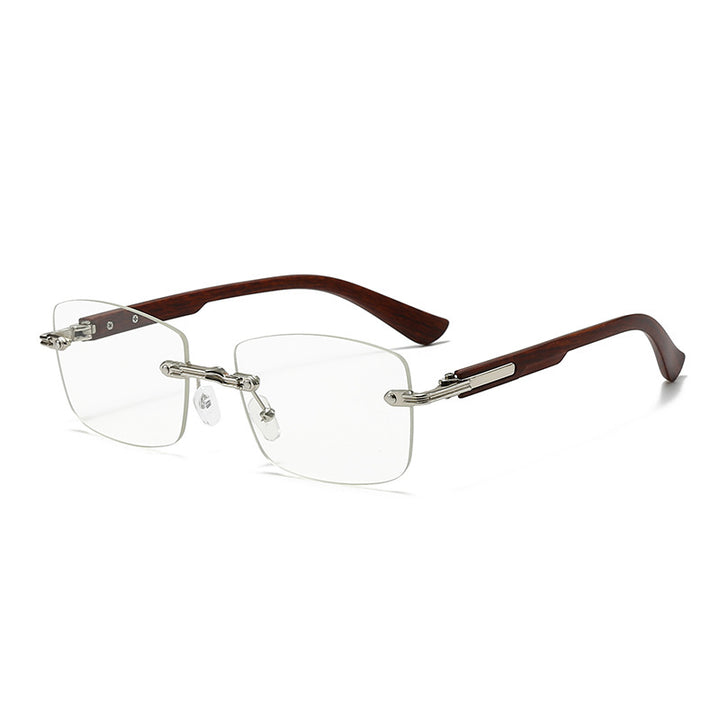 Women's fashionable square sunglasses with elegant wooden accents Bowlift