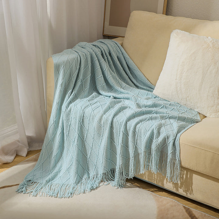 Cozy Textured Throw Blanket