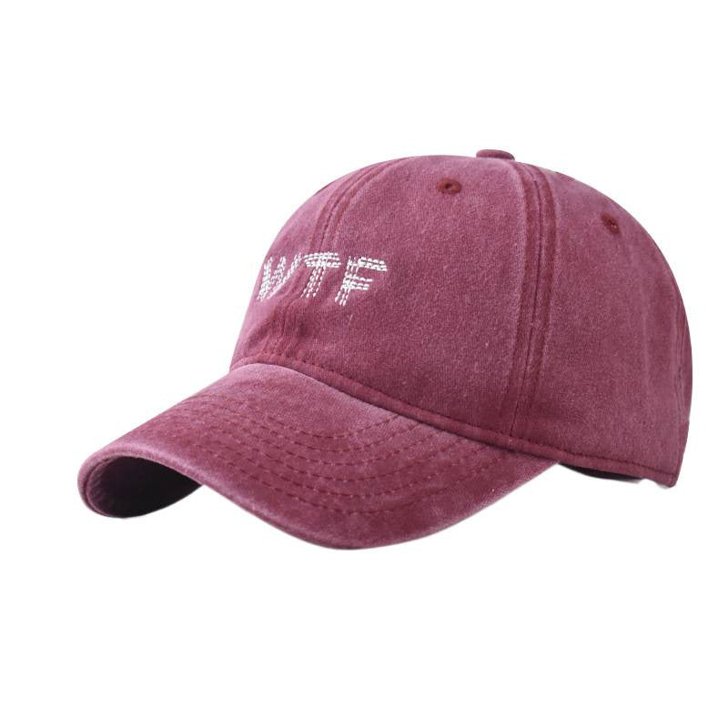 Women's Casual Distressed Denim Baseball Cap Bowlift
