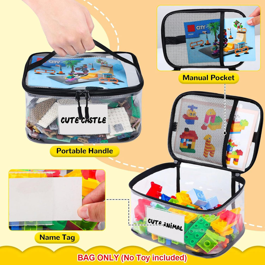 Transparent Storage Organizer for Building Blocks Bowlift