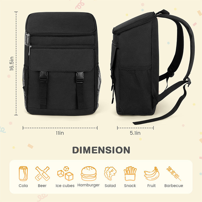 Cooler backpack with multifunctional interior Bowlift