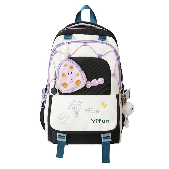 Playful Embroidered Backpack