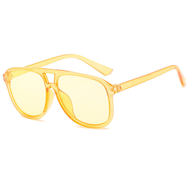 Women's fashionable sunglasses in transparent design with colored lenses Bowlift