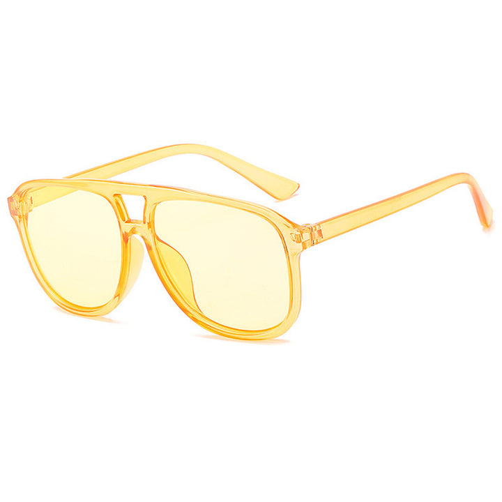 Women's fashionable sunglasses in transparent design with colored lenses Bowlift
