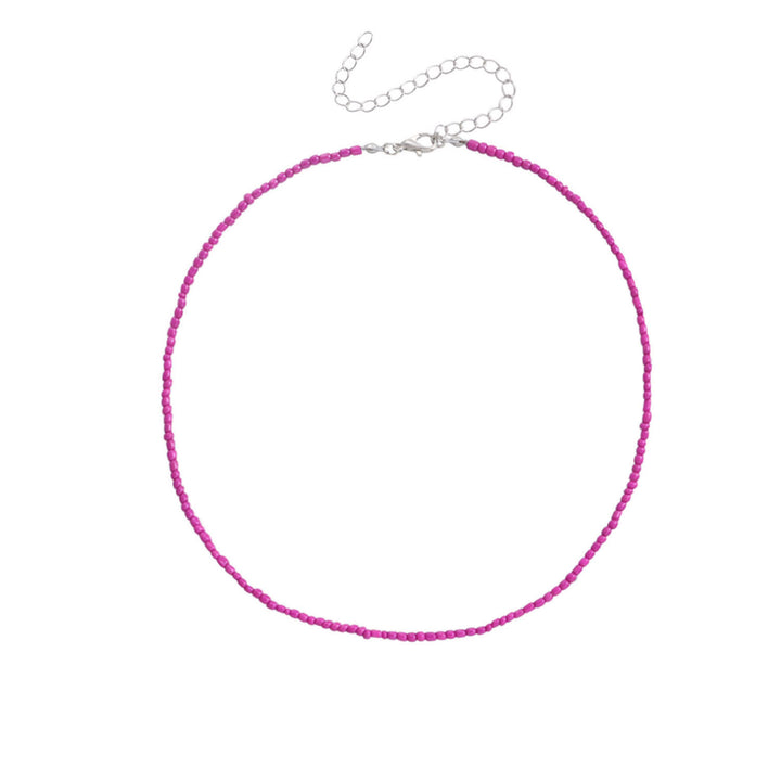 Colorful Beaded Choker Necklace Bowlift