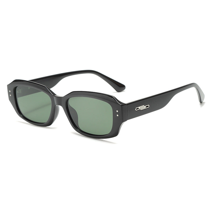 Women fashionable square sunglasses with innovative transparent frame Bowlift