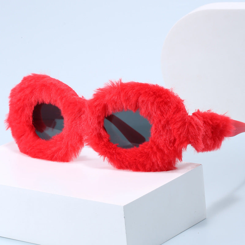 Women's fashionable sunglasses in trendy fleece design Bowlift