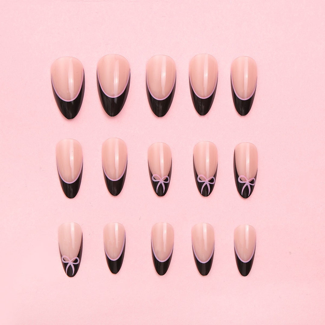 Stylish DIY Press-On Nail Art Set Bowlift