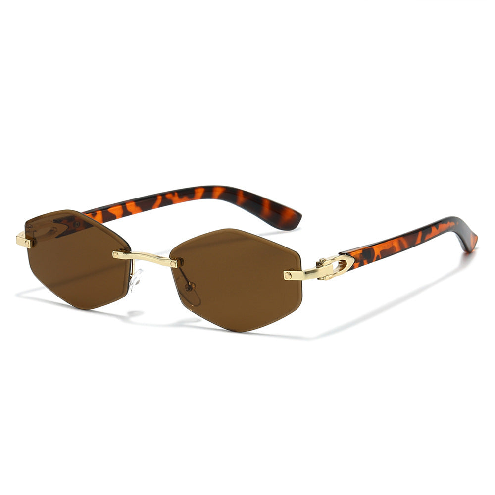 Futuristic Hexagonal Frame Sunglasses Bowlift