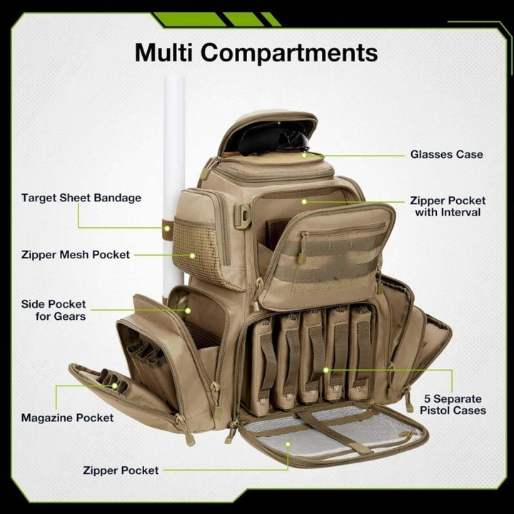 Tactical Multi-Pocket Cargo Backpack Bowlift