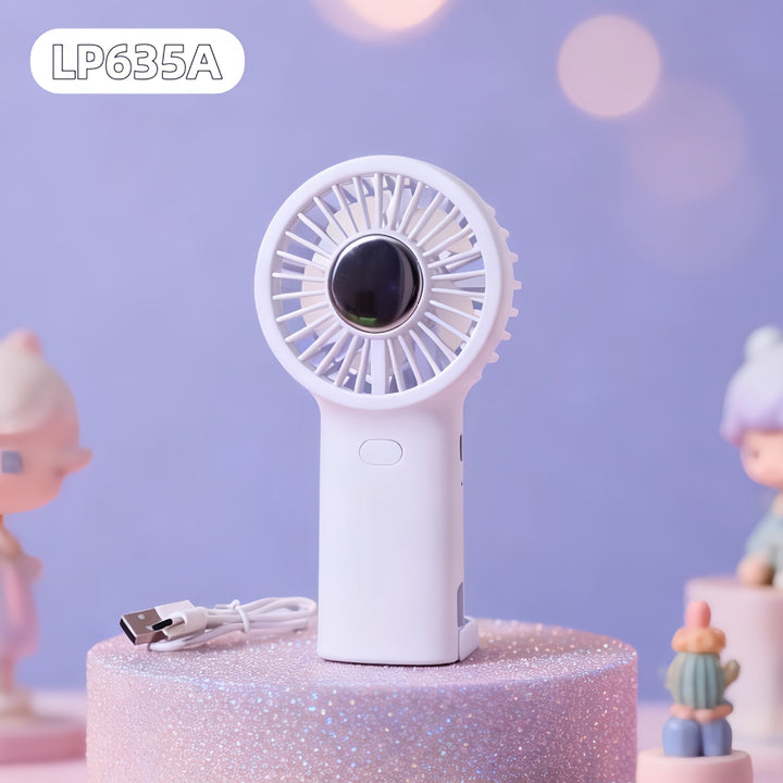 Women's Portable USB Hand Fan with Ergonomic Handle Bowlift