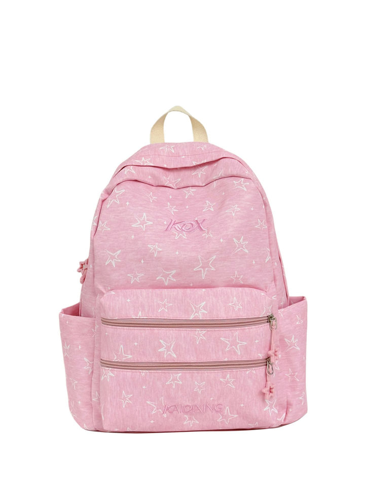 Star-Embellished Casual Backpack