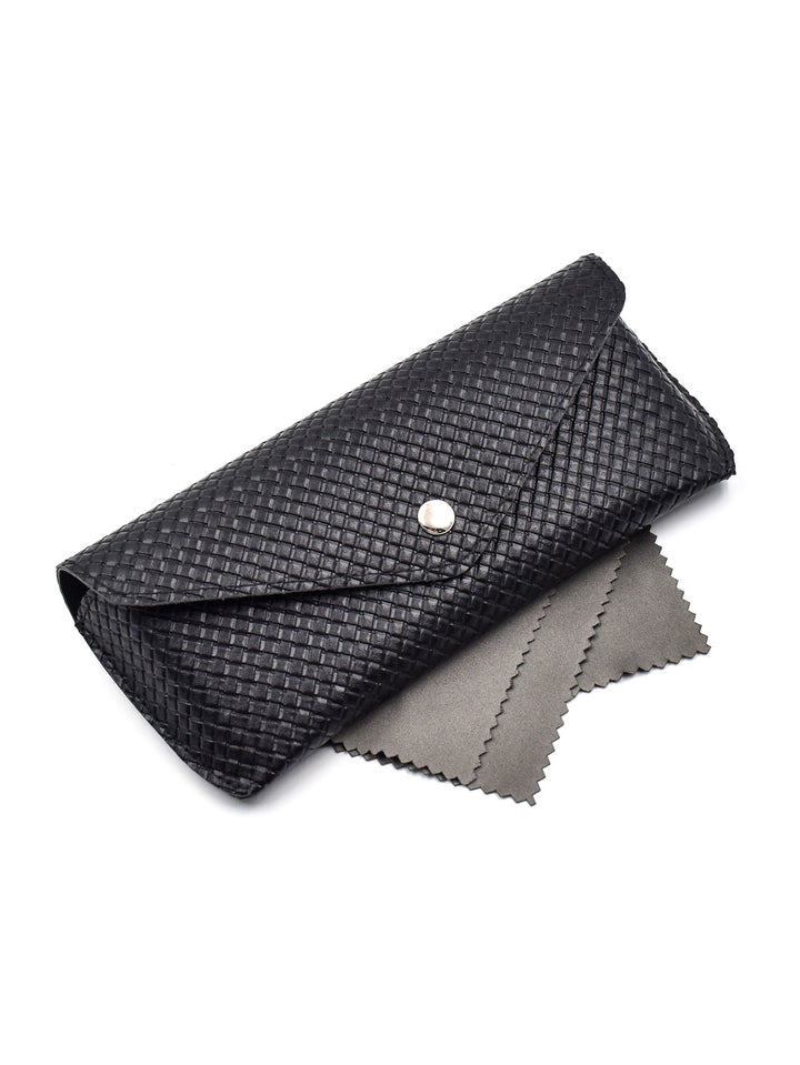 Textured Leather Eyewear Wallet Bowlift