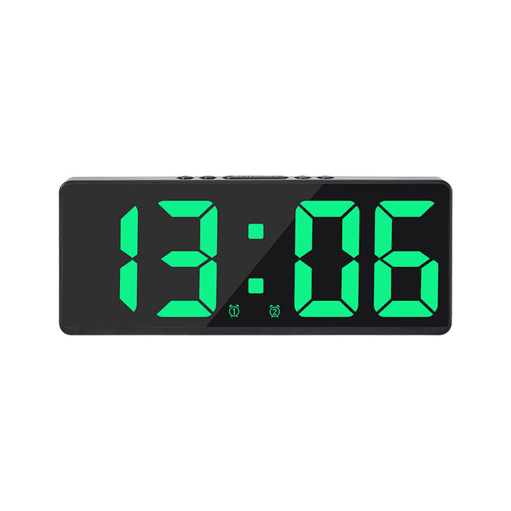 Digital LED alarm clock with large, light blue display and snooze function Bowlift