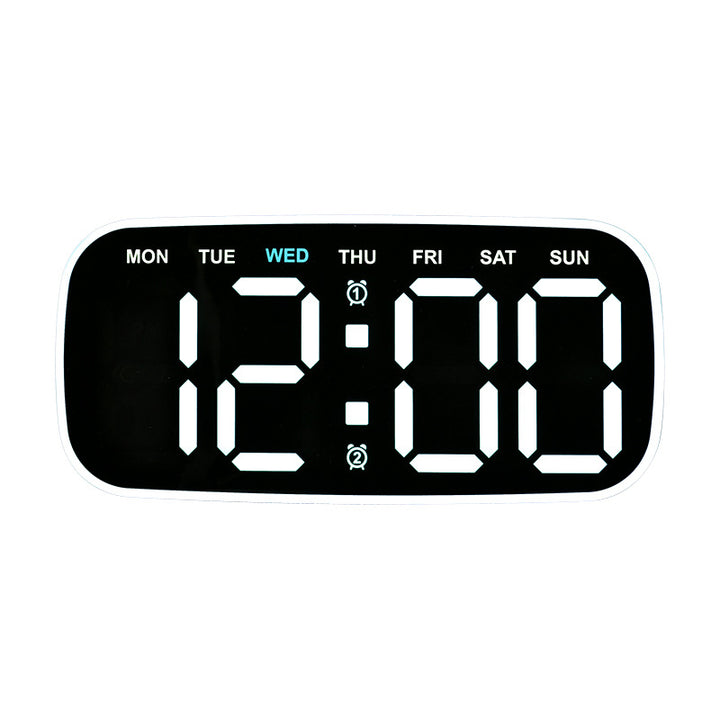 Digital Alarm Clock with Date and Day of the Week Display Bowlift
