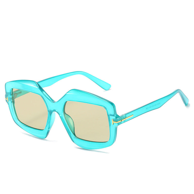 Bold Patterned Hexagonal Sunglasses Bowlift