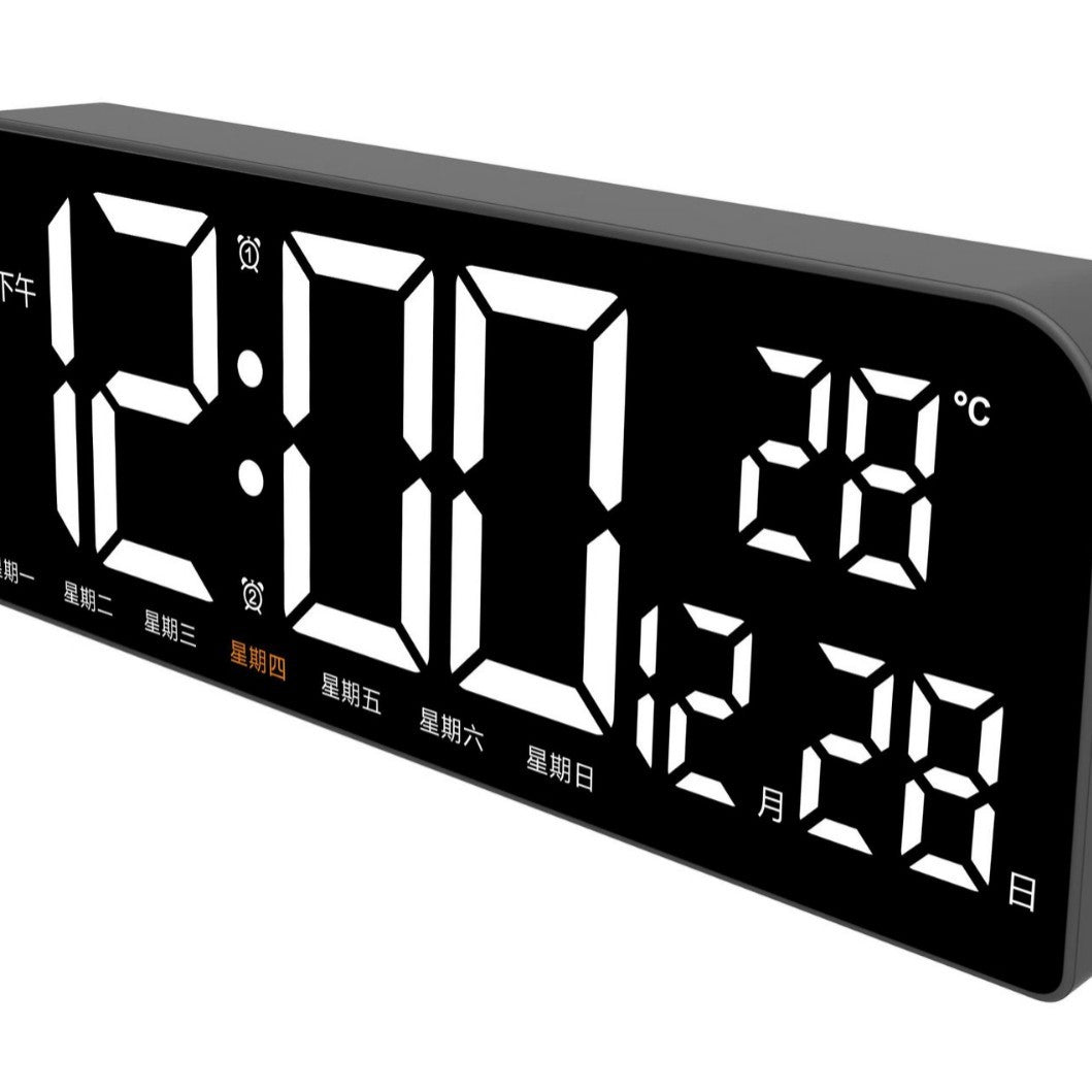 Digital Multifunctional Alarm Clock with Temperature Display Bowlift
