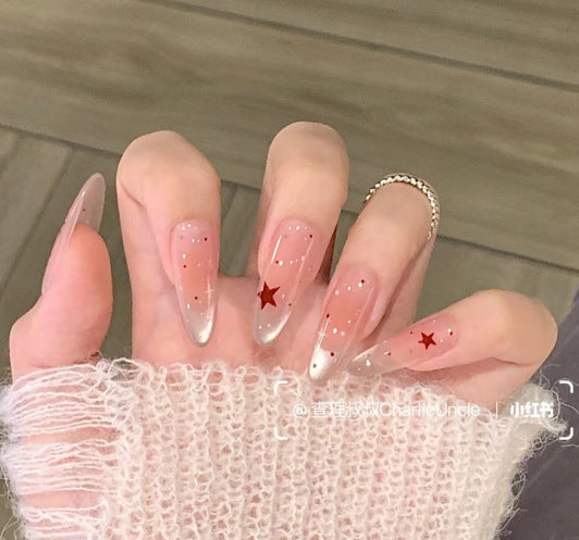 Artistic Themed Press-On Nail Design Bowlift