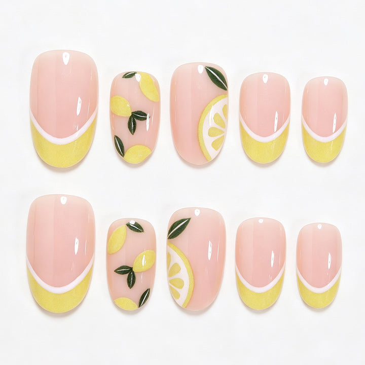 Citrus-Inspired Nail Art Design Bowlift