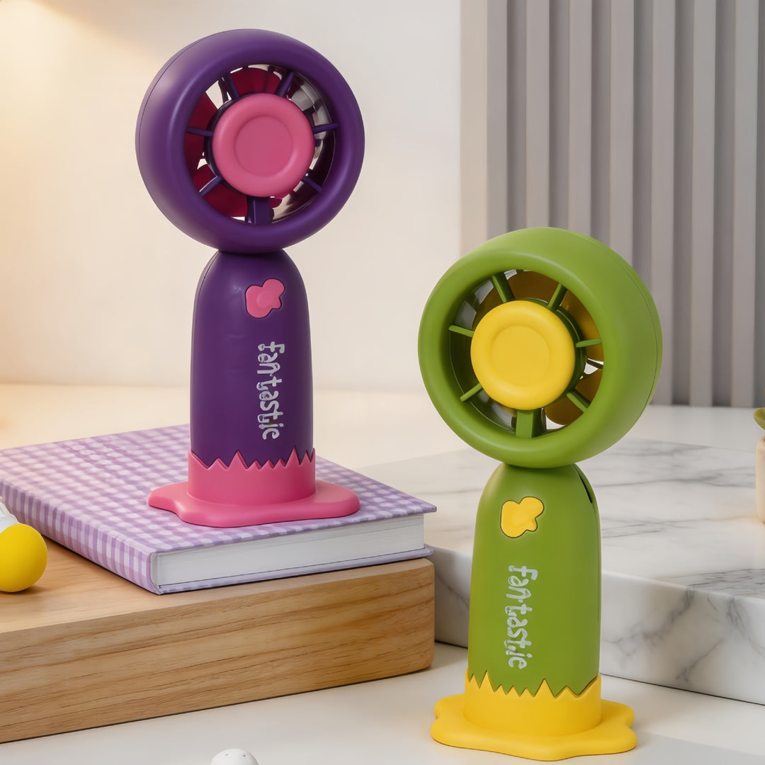 Ladies Portable Mini Fan with USB Charging Station Bowlift